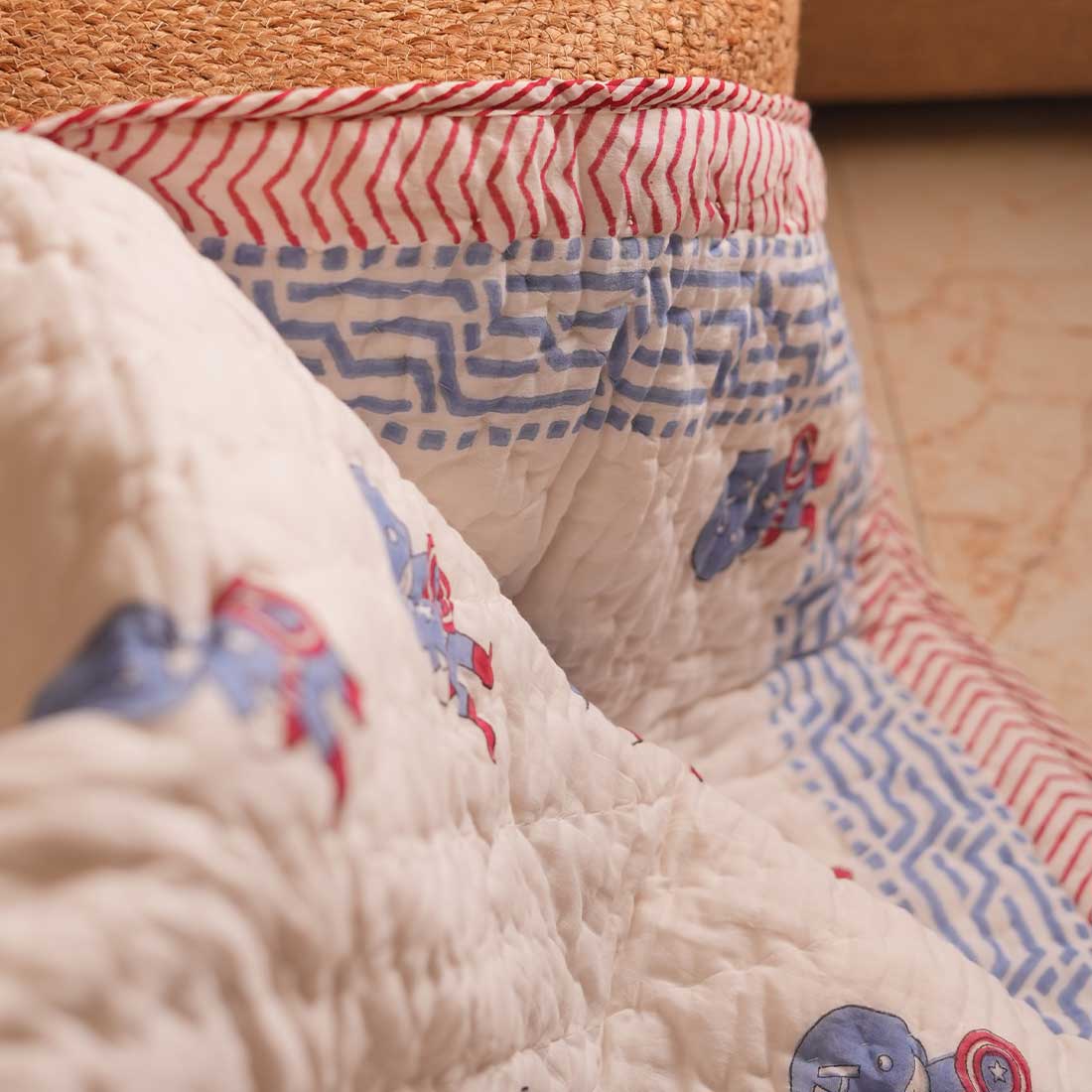 Puffy  Printed Baby Quilt