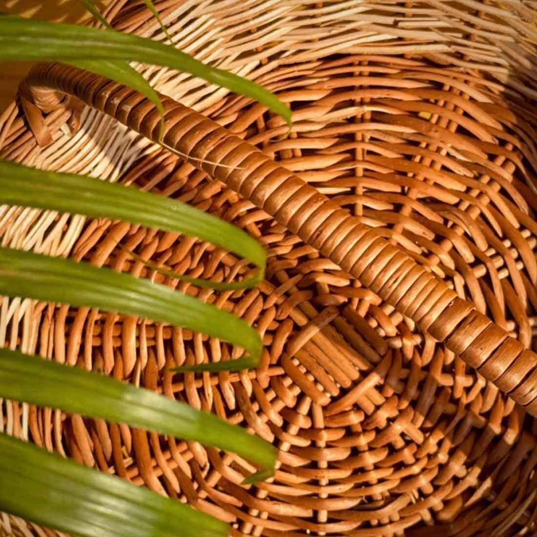 Heartsong Willow Basket Set - With Handles (Set of 3)