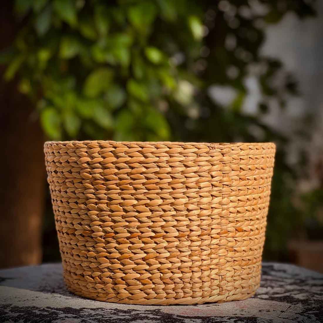 Ketu Round Woven Planter