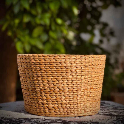 Ketu Round Woven Planter