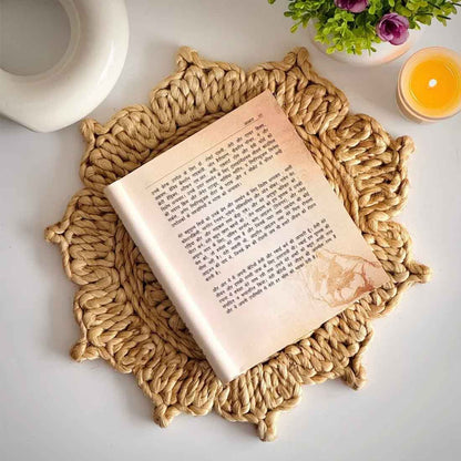 BohoBraids Jute Coaster – 6" Handcrafted Classic