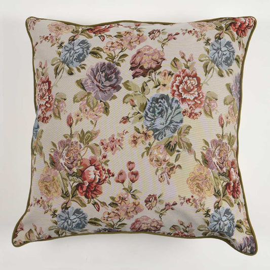 Winter Floral Pillow Cover | Tapestry Floral Pillow | Decorative Throw Cushion