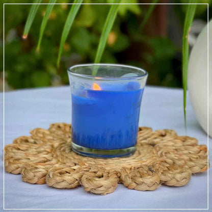 EarthTone Jute Coasters - 6" Handwoven Natural Beauty