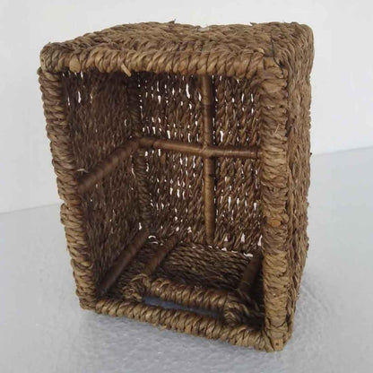 Nayra Compact Hyacinth Rope Tray - Cane Frame Edition