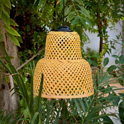 Two Tier bamboo Lampshade