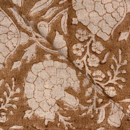 Saheli Block Print Linen Fabric