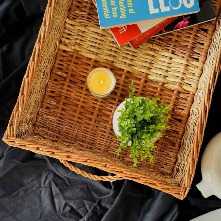 RusticNest Willow Storage Tray