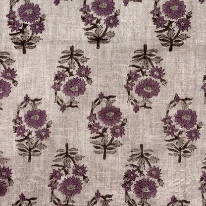 Roshni Linen 58" Block-Printed Upholstery Fabric