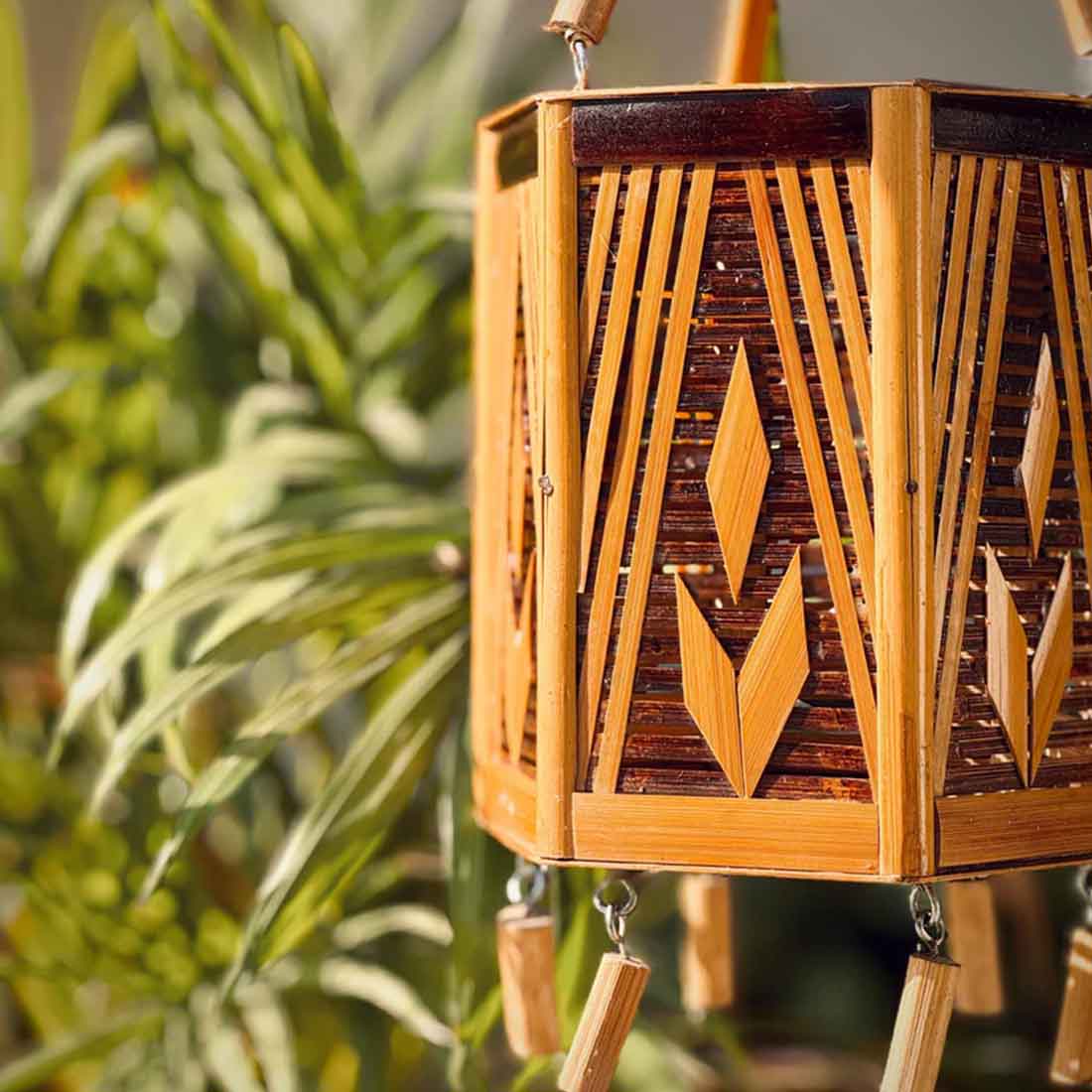 Hanging Lampshade - 6 corner - (Without Electrical Accessories)