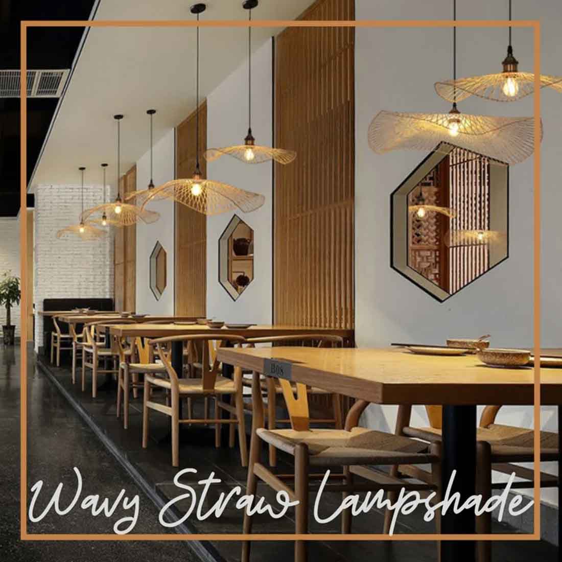 Wavy Straw Lampshade