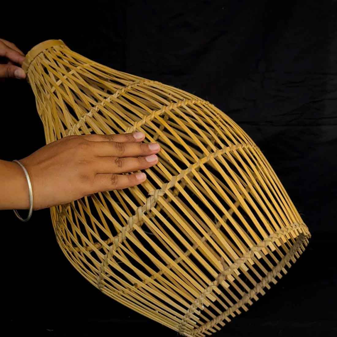 Rattan Look Hanging Lampshade (Without Electrical Accessories)