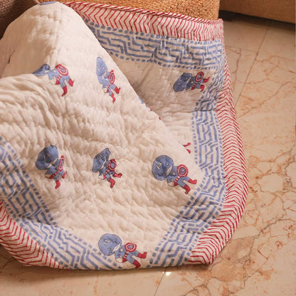 Puffy  Printed Baby Quilt