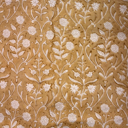 Saaz Cotton 44" Block-Printed Jaal Upholstery Fabric