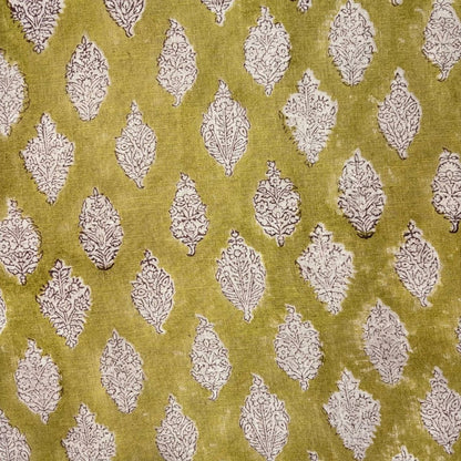 Baith Block Printed Linen Fabric