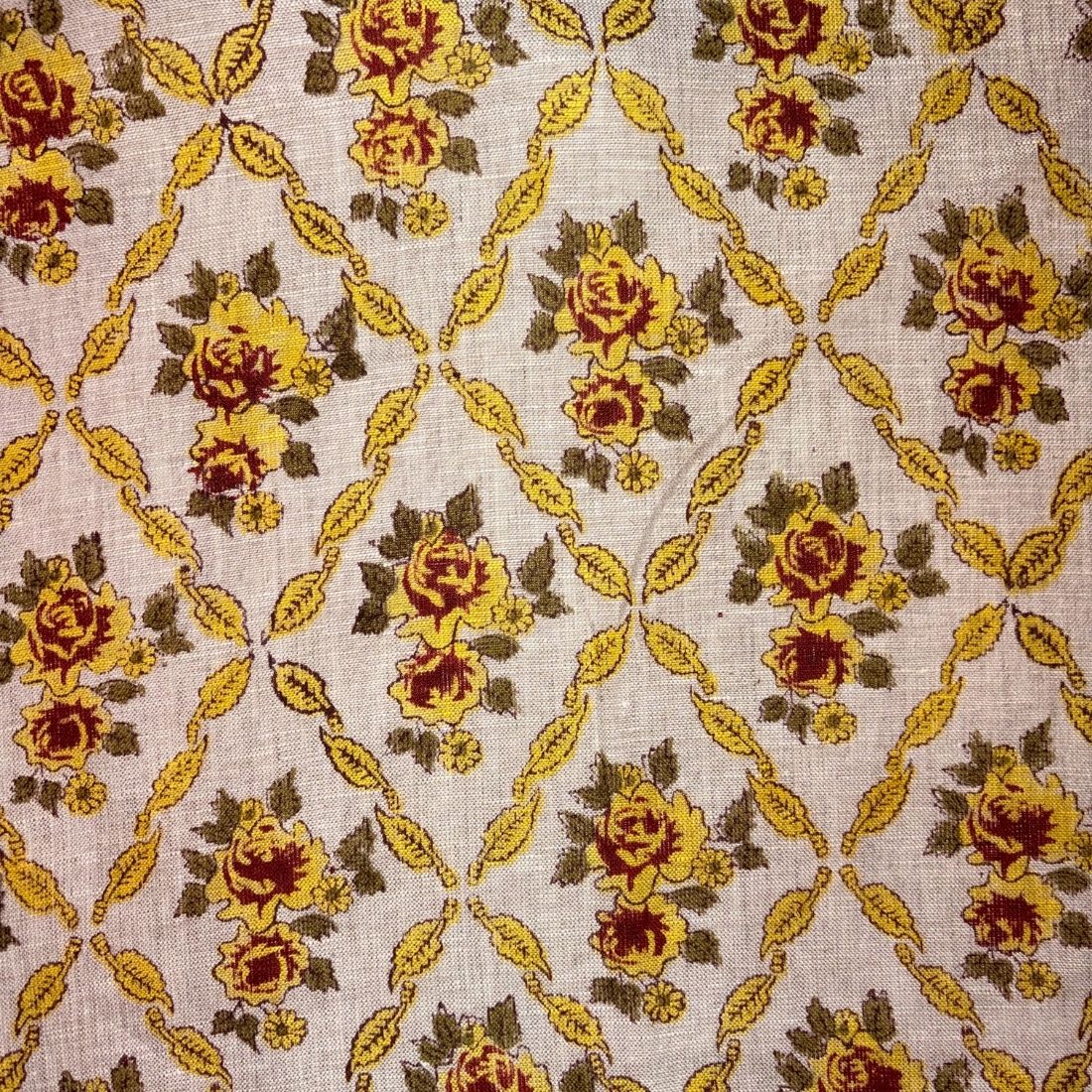 Taana Block Printed Linen Fabric | Upholstery & Home Décor Fabric