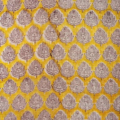 Kesar Linen 58" Block-Printed Buta Upholstery Fabric