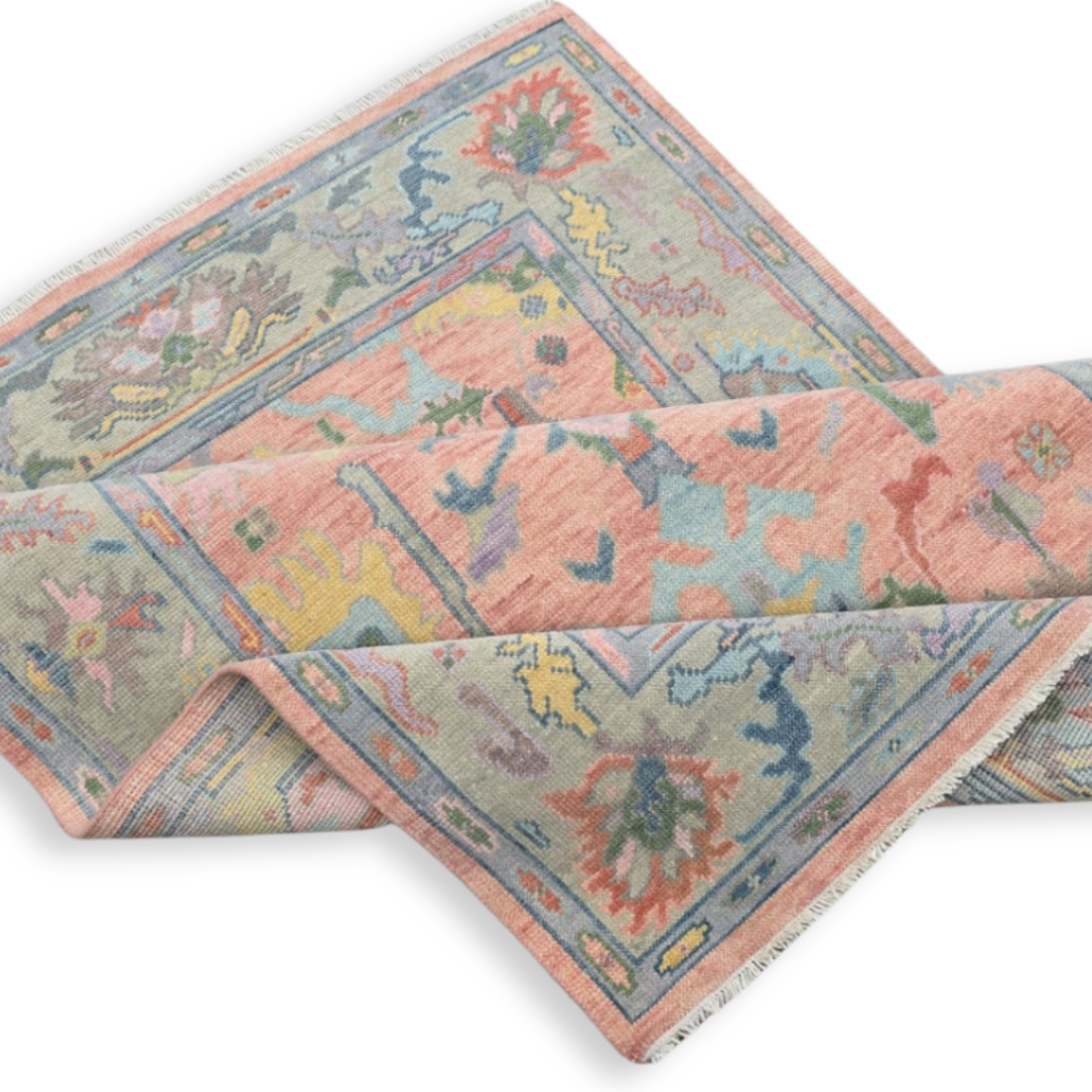 Harper Hand-Knotted Oushak Rug | Hand-woven Wool Rug