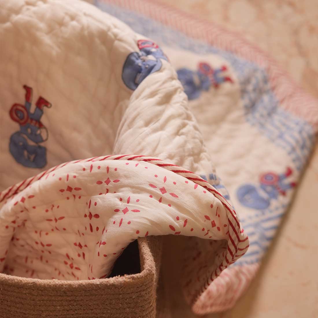 Puffy  Printed Baby Quilt