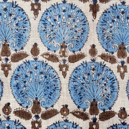 Laali Block Printed Linen Fabric | Upholstery & Home Décor Fabric