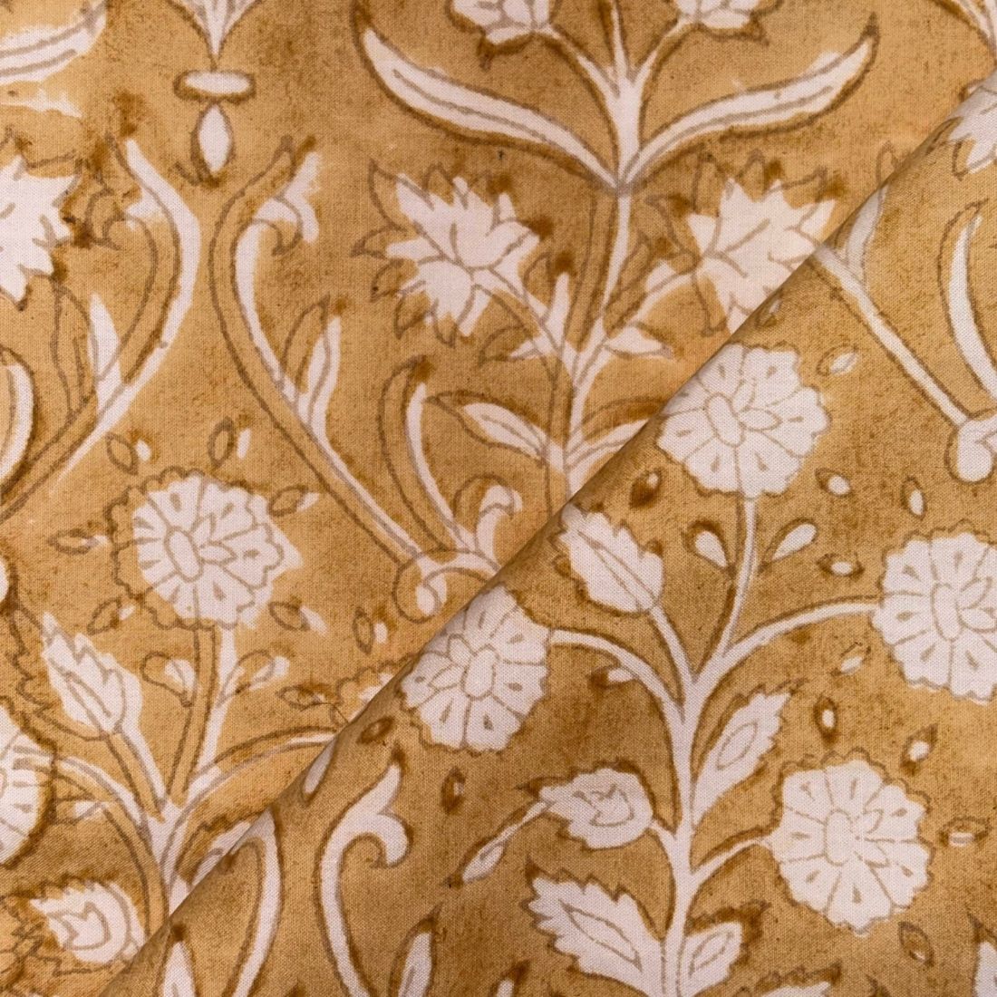 Saaz Cotton 44" Block-Printed Jaal Upholstery Fabric