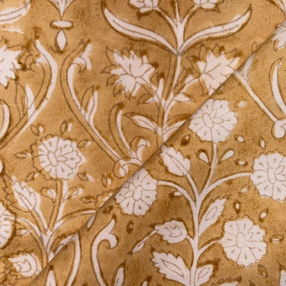 Saaz Cotton 44" Block-Printed Jaal Upholstery Fabric