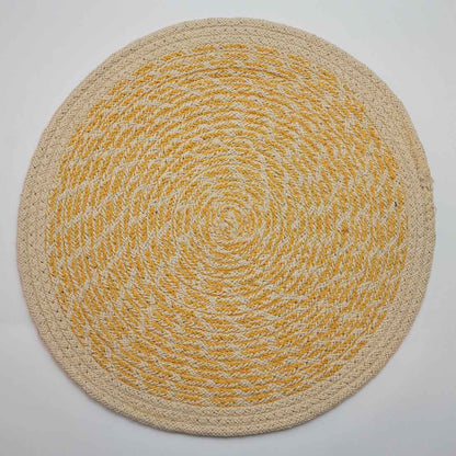 Hush Round Woven Placemat