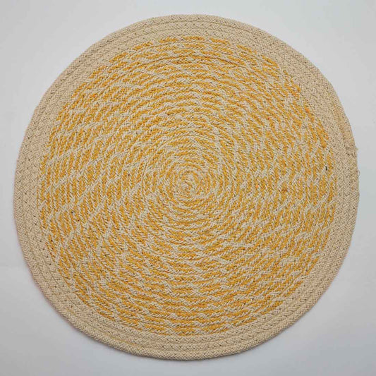 Hush Round Woven Placemat