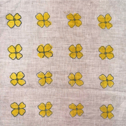 Arisa Block Printed Linen Fabric | Upholstery & Home Décor Fabric