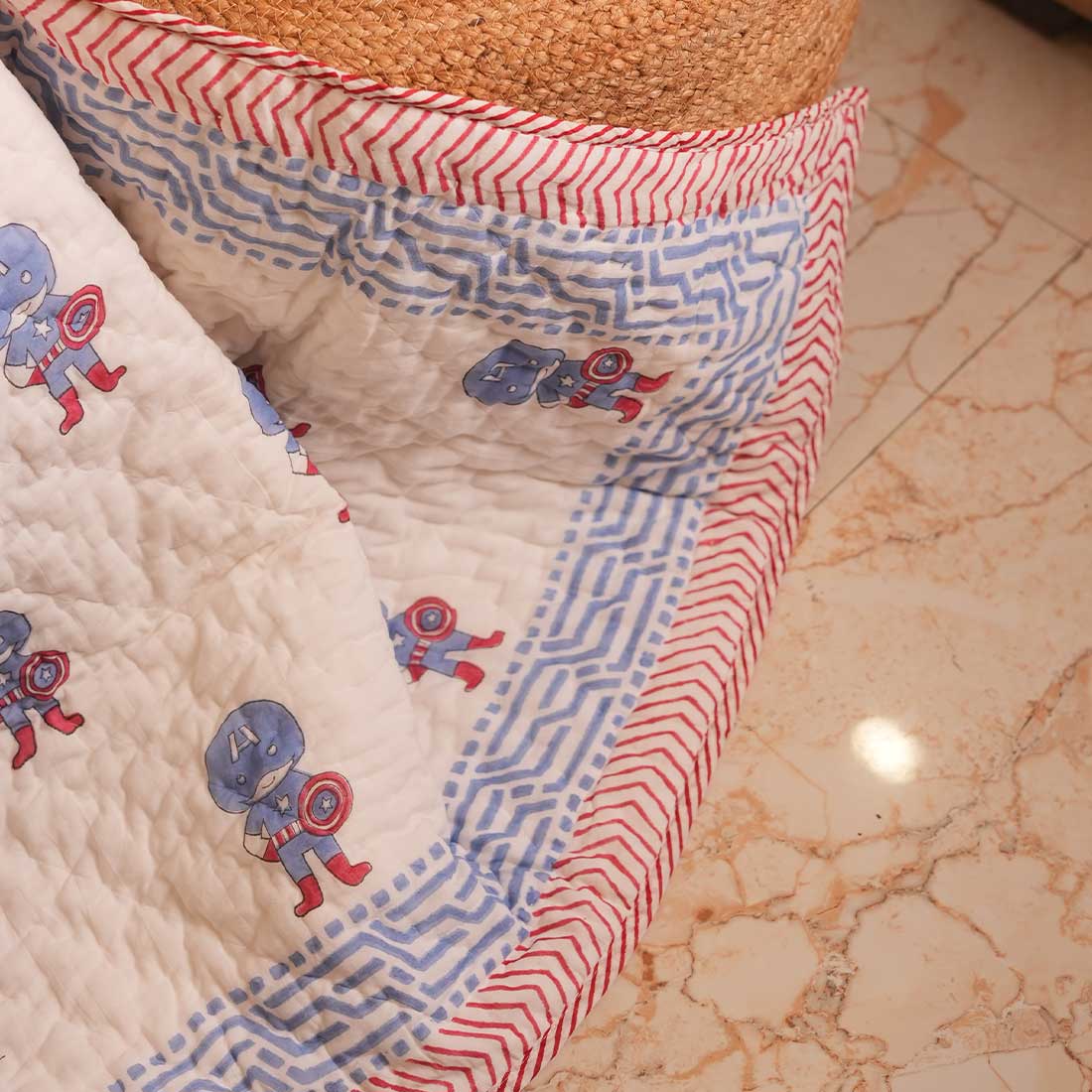 Puffy  Printed Baby Quilt