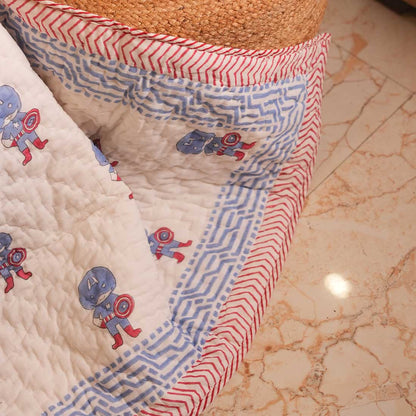 Puffy  Printed Baby Quilt