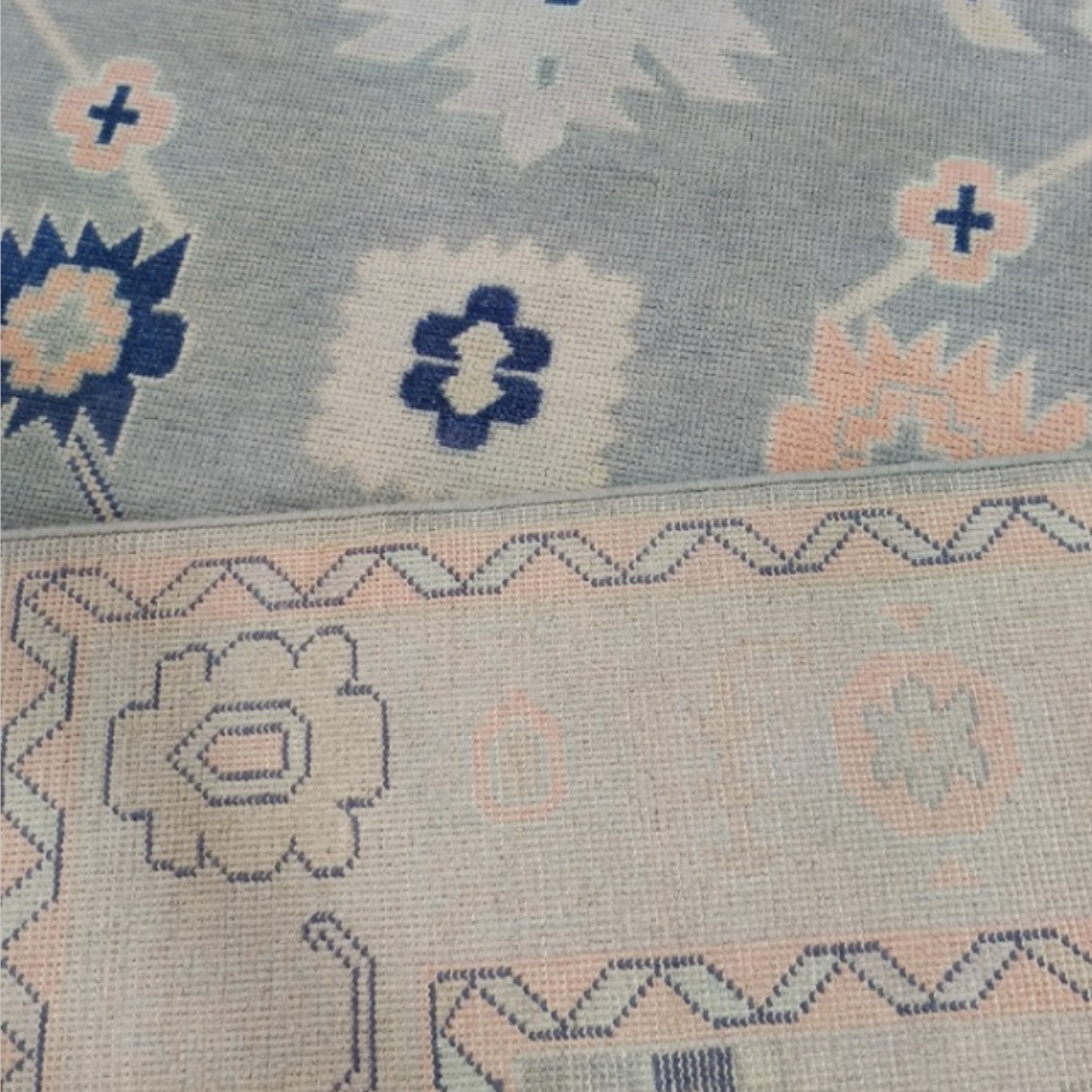 Grace Hand-Knotted Oushak Rug | Hand-woven Wool Rug