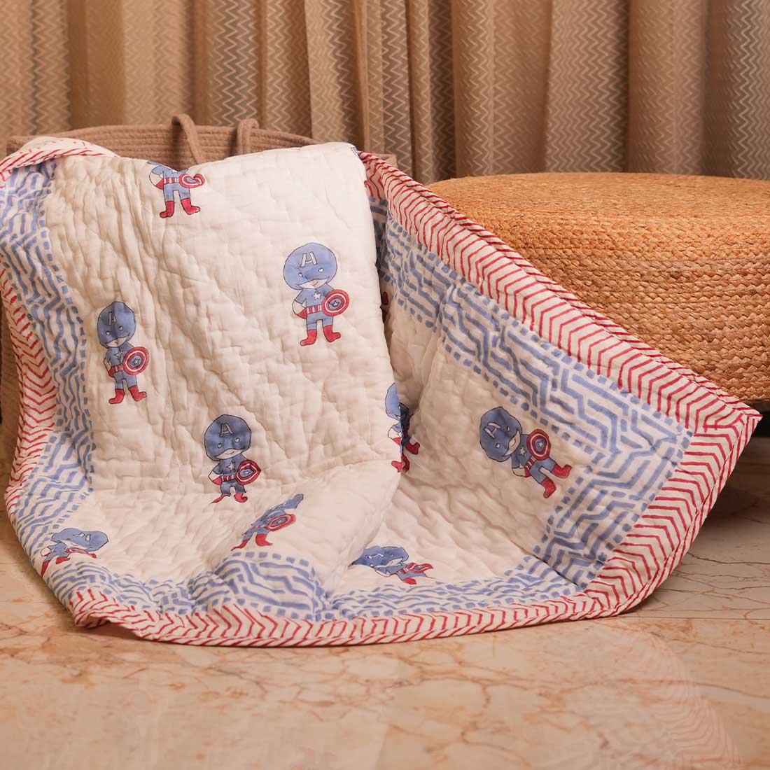 Puffy  Printed Baby Quilt