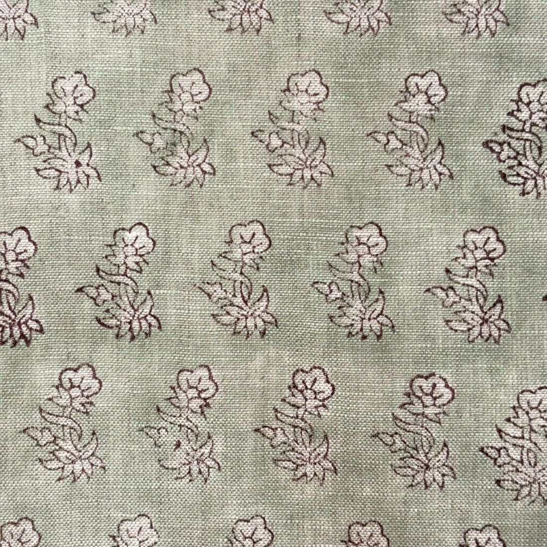 Dhara Block Printed Linen Fabric