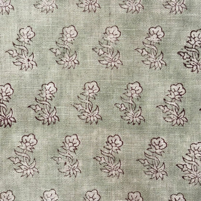 Dhara Block Printed Linen Fabric