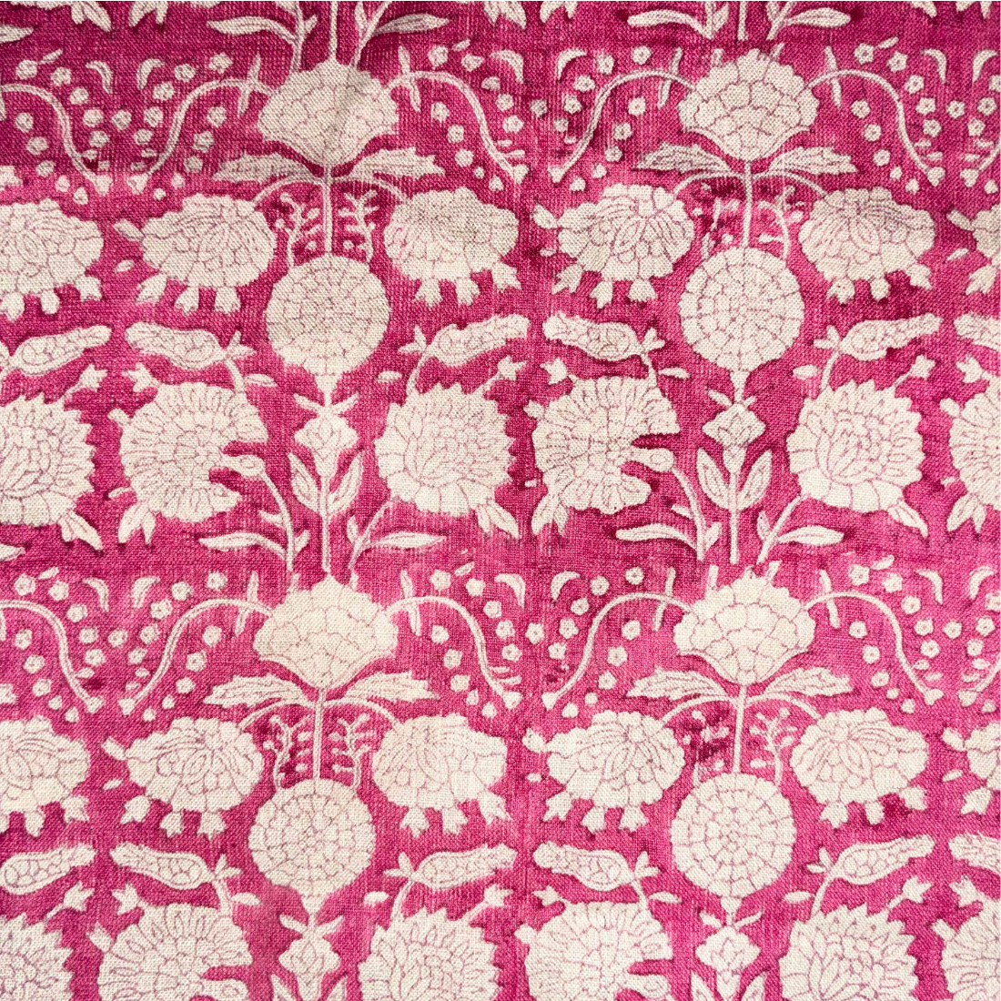Maati Block Printed Linen Fabric