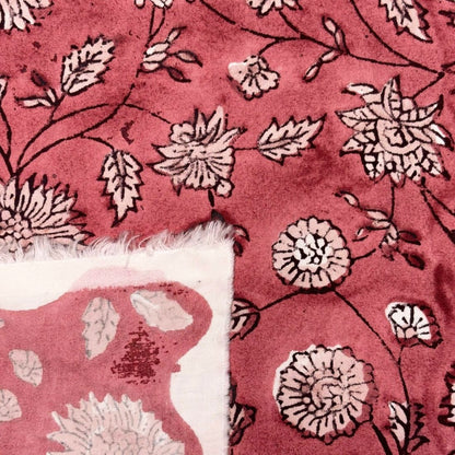 Chandni Cotton 44" Block-Printed Jaal Upholstery Fabric