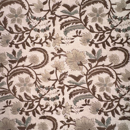 Kairi Block Printed Linen Fabric