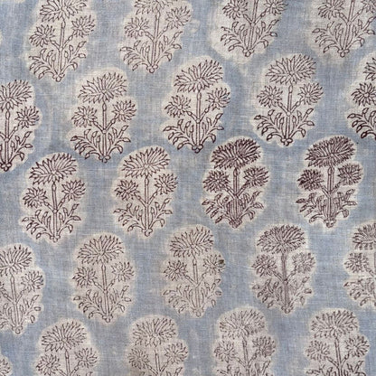 Baali Linen 58" Block-Printed Buta Upholstery Fabric