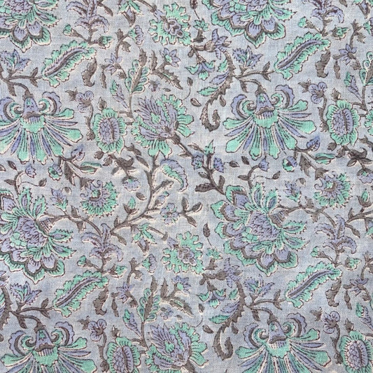 Thari Block Printed Linen Fabric | Upholstery & Home Décor Fabric