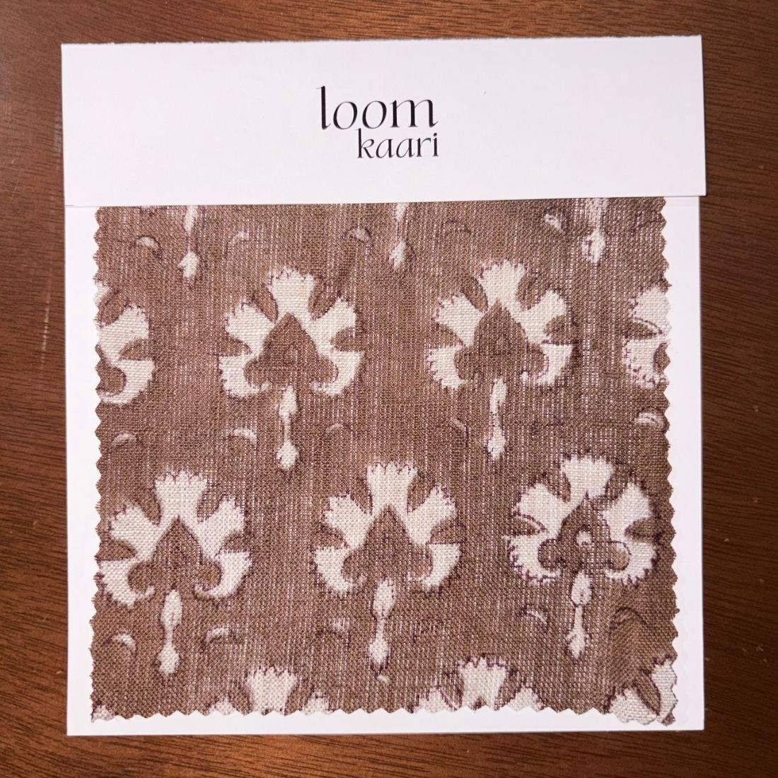 Dhuni Block Printed Linen Fabric | Upholstery & Home Décor Fabric