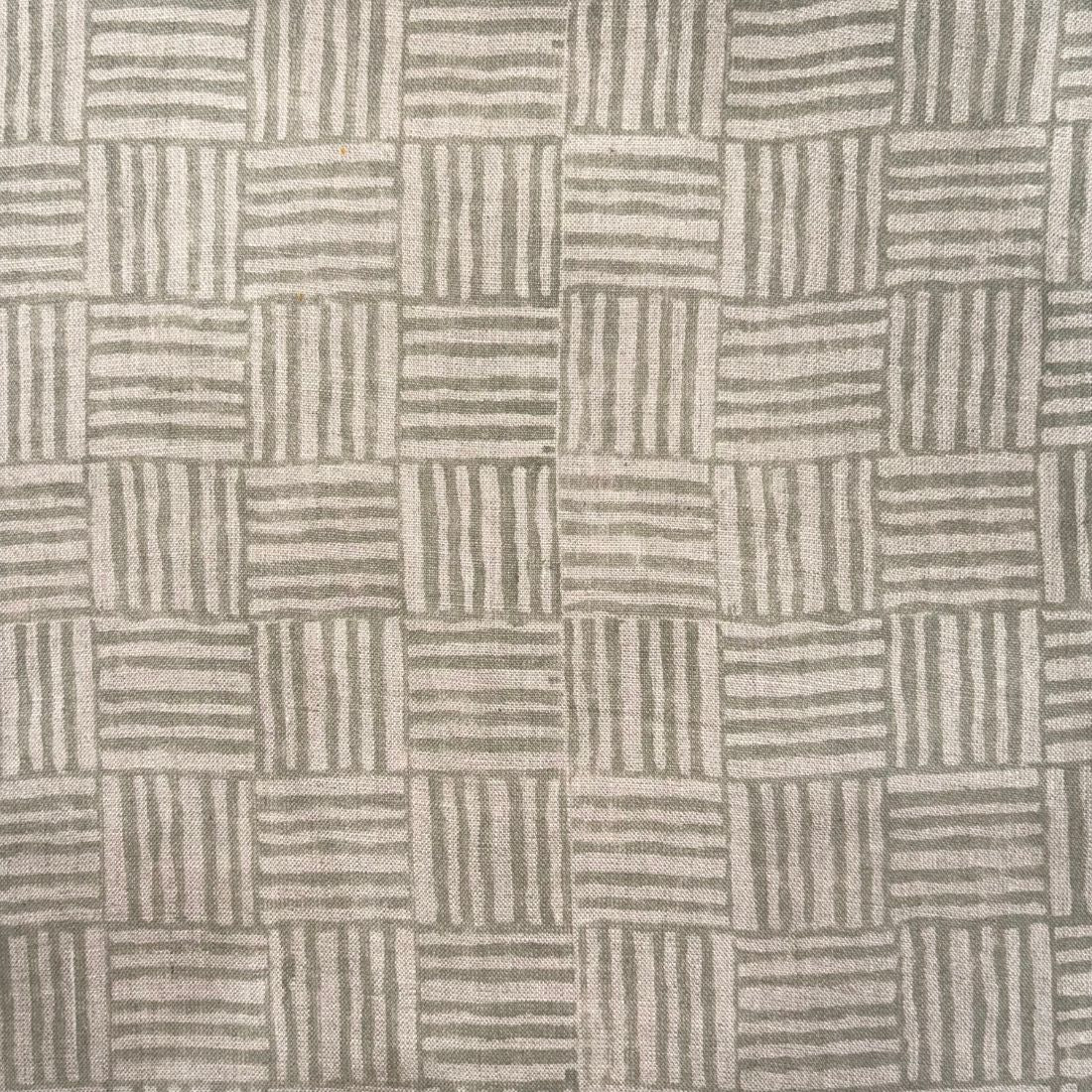 Dhama Block Printed Linen Fabric | Upholstery & Home Décor Fabric