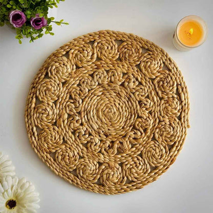 EcoCharm Jute Coaster – 6" Handwoven Rustic Beauty