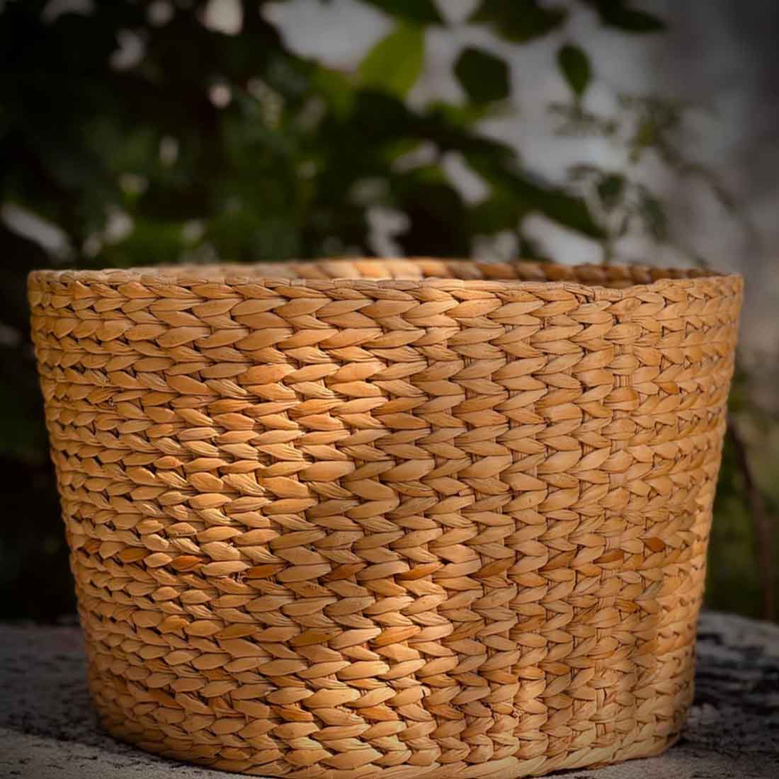Ketu Round Woven Planter