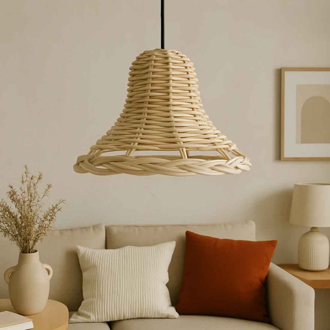 Cane Hanging Lampshade