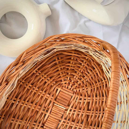 Sunflower Oval Woven Basket