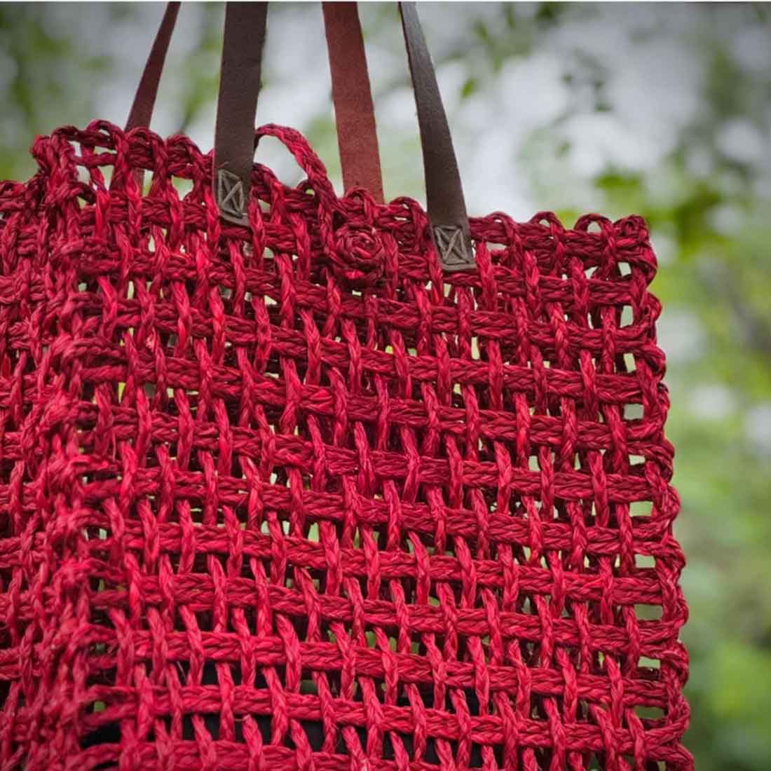 RangSaaj Sabai Mesh Bag - Assorted Handwoven Tote