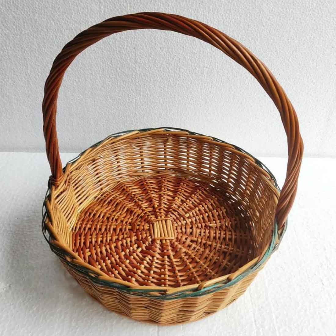 Verde Luxe Willow Basket Set - With Handles (Premium | Set of 3)