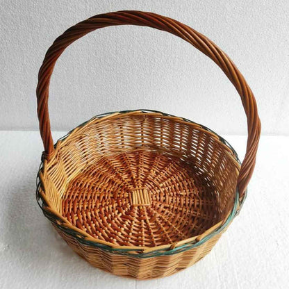 Verde Luxe Willow Basket Set - With Handles (Premium | Set of 3)