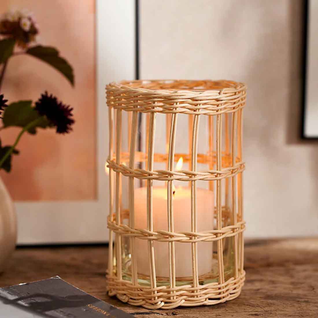 Cane Candle Holder