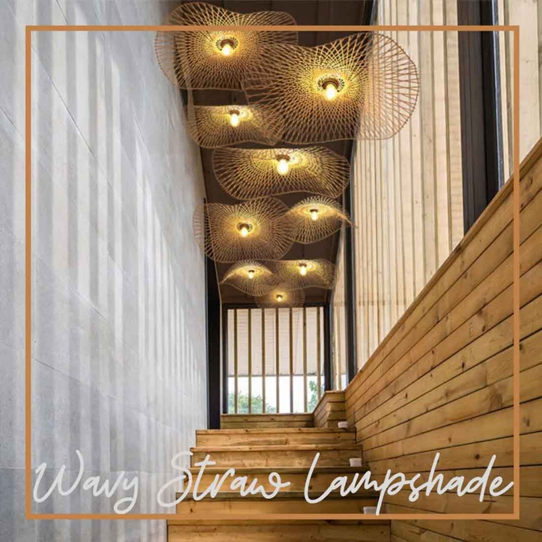 Wavy Straw Lampshade